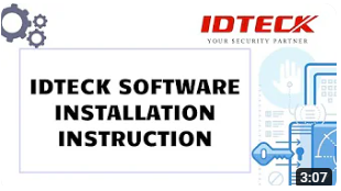 01. IDTECK Software Installation instruction video